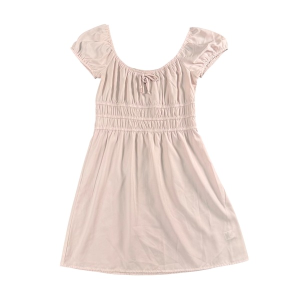 BeBop Dresses & Skirts - Bebop Womens‎ Pink Off Shoulder Smocked Waist Dress Romantic Cottagecore M